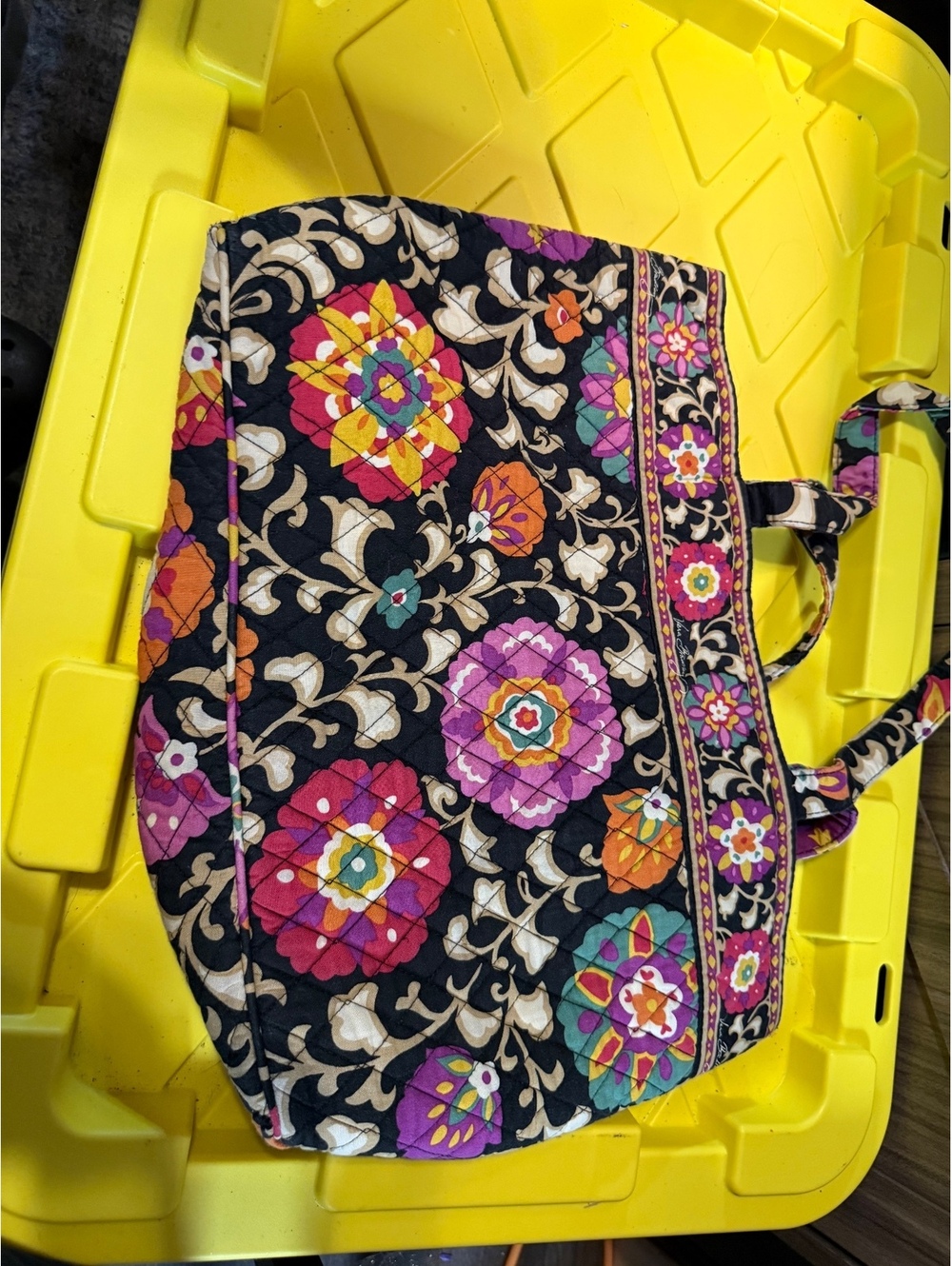 Vera Bradley Quilted Floral Tote Bag